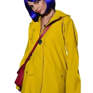 Victoria Justice Coraline Yellow Halloween Raincoat On Sale
