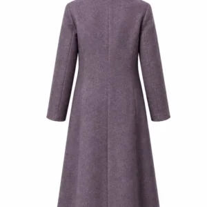 Wicker 2026 The Tailor’s Wife Elizabeth Debicki Purplr Wool Coat On Sale