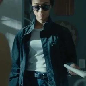 Zoe Saldana Lioness Black Jacket