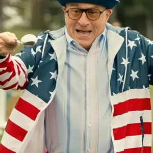 About My Father Robert De Niro Stars American Flag Windbreaker Jacket