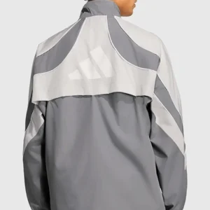 Adidas Adizero Archive Running Chicago Graphic Grey Jacket