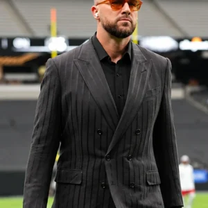 Allegiant Stadium Travis Kelce Black Strap Blazer