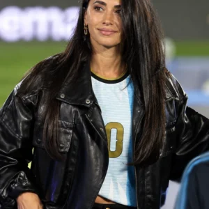 Antonela Roccuzzo Argentina Team Leather Jacket