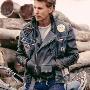 Benny Blue Denim Vest from The Bikeriders