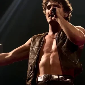 Benson Boone American Heart World Tour Brown Leather Vest