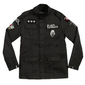Black Sabbath Army Black Cotton Jacket