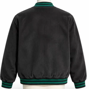 Doctor Doom Corduroy Black Varsity Jacket On Sale