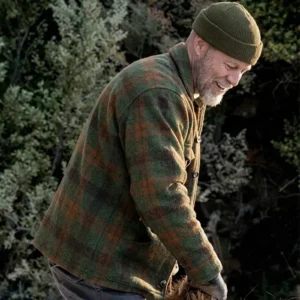 Heart Of The Beast Brad Pitt Green Tartan Plaid Wool Jacket