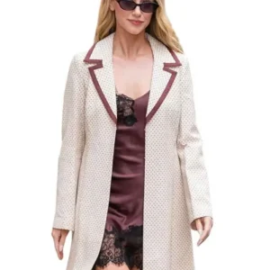 Lili Reinhart 13 Going on 30 Polka Dot White Coat On Sale