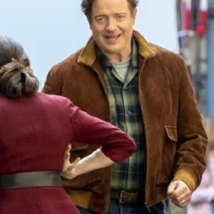 London 2026 Brendan Fraser The Mummy 4 Brown Suede Leather Jacket