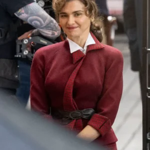 London 2026 Rachel Weisz The Mummy 4 Shooting Maroon Wool Jacket