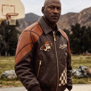 Michael Jordan Louis Vuitton Space Jam Brown Jacket