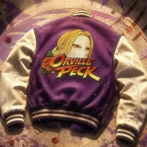 Movie Street Fighter 2026 World Warrior Orville Peck Purple And White Varsity Jacket