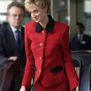 Princess Diana The Crown S04 Red Coat