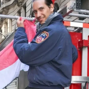 Raffaello Bellavista 82nd Annual New York City Columbus Day Parade Blue Jacket