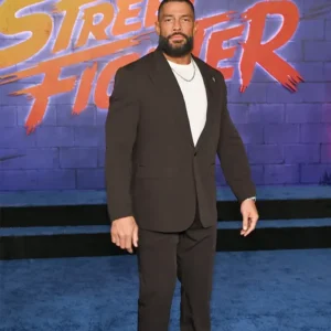 Roman Reigns Street Fighter Premiere Brown Suit
