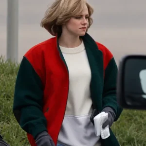 Spencer Kristen Stewart Princess Diana Red Bomber Jacket