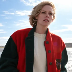 Spencer Kristen Stewart Princess Diana Red Bomber Jacket On Sale