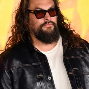Street Fighter London 2026 Jason Momoa Black Leather Jacket On Sale