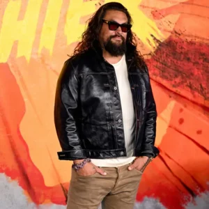 Street Fighter London Jason Momoa Black Leather Jacket