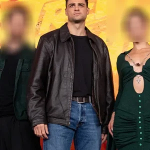 Street Fighter London Noah Centineo Black Leather Jacket
