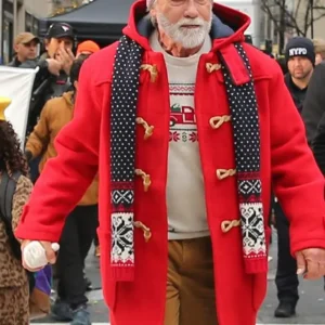 The Man Wiith The Bag Arnold Schwarzenegger Red Coat