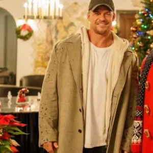 The Man with the Bag Alan Ritchson Grey Coat