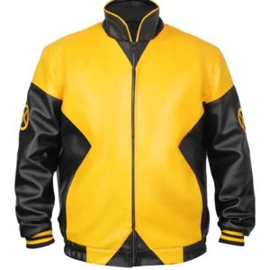 X Men Mutant Cosplay Leather Jacket Front