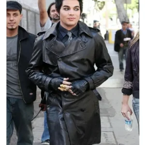 adam lambert black coat