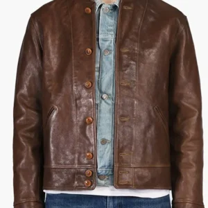 albert einstein menlo cossack leather jacket