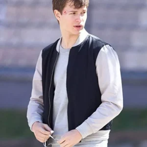 ansel elgort baby driver cotton jacket