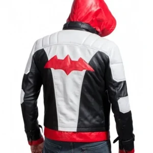 batman arkham knight red leather jacket