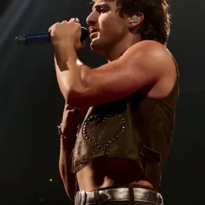 benson boone american heart world tour leather vest