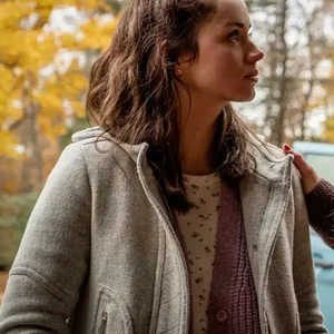 knives out marta cabrera grey coat